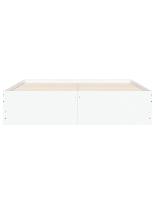 Rám postele se zásuvkami bílý 120 x 200 cm kompozitní dřevo