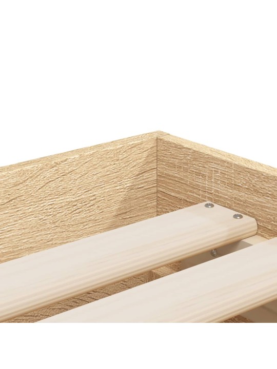 Rám postele se zásuvkami dub sonoma 90x200 cm kompozitní dřevo