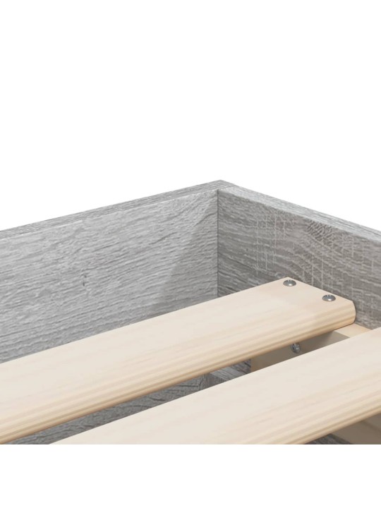 Rám postele se zásuvkami šedý sonoma 90x200 cm kompozitní dřevo