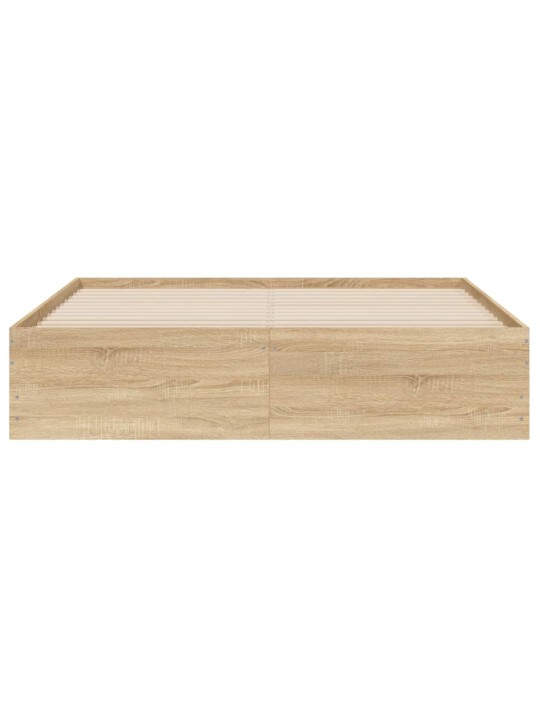 Rám postele se zásuvkami dub sonoma 140x190 cm kompozitní dřevo