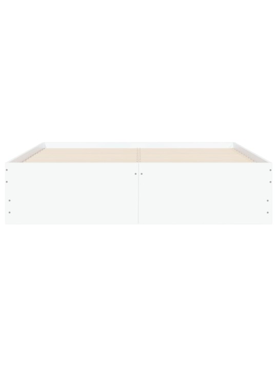Rám postele se zásuvkami bílý 120 x 190 cm kompozitní dřevo
