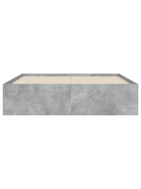 Rám postele se zásuvkami betonově šedý 120 x 190 cm kompozit