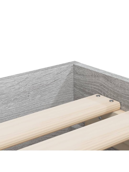 Rám postele se zásuvkami šedý sonoma 90x190 cm kompozitní dřevo