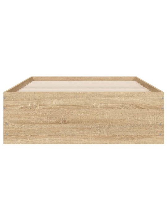 Rám postele se zásuvkami dub sonoma 75x190 cm kompozitní dřevo