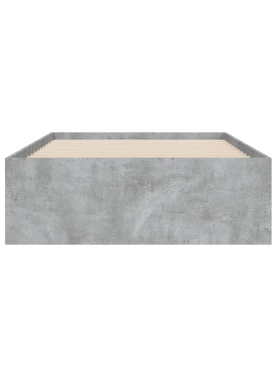 Rám postele se zásuvkami betonově šedý 75 x 190 cm kompozit