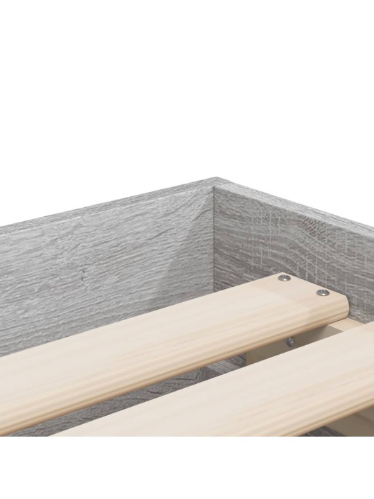Rám postele se zásuvkami šedý sonoma 75x190 cm kompozitní dřevo