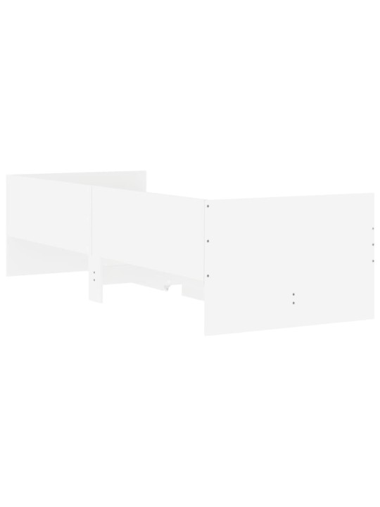 Rám postele se zásuvkami bílý 100 x 200 cm