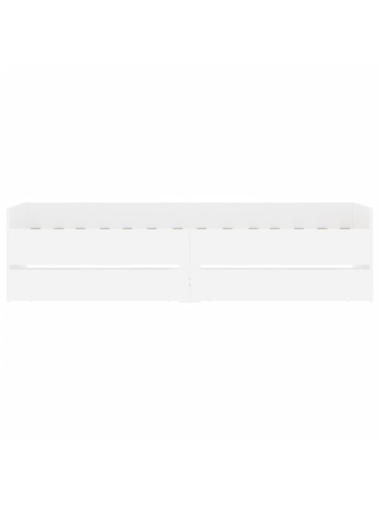 Rám postele se zásuvkami bílý 90 x 200 cm