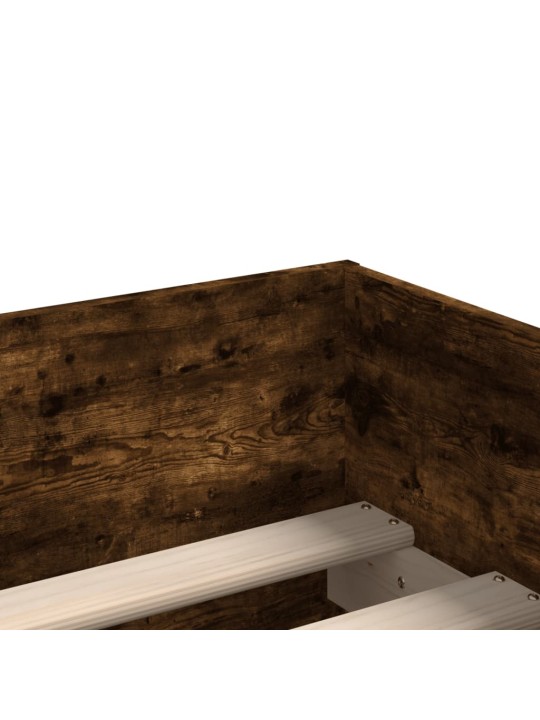 Rám postele se zásuvkami kouřový dub 90 x 200 cm