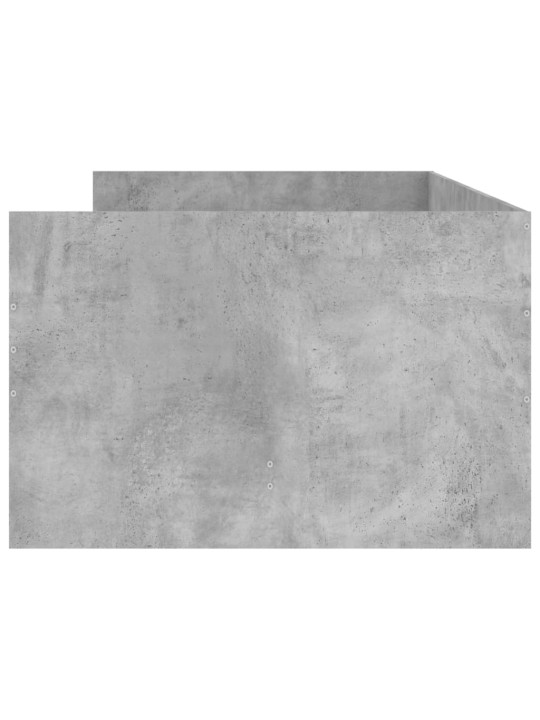 Rám postele se zásuvkami betonově šedý 90 x 190 cm