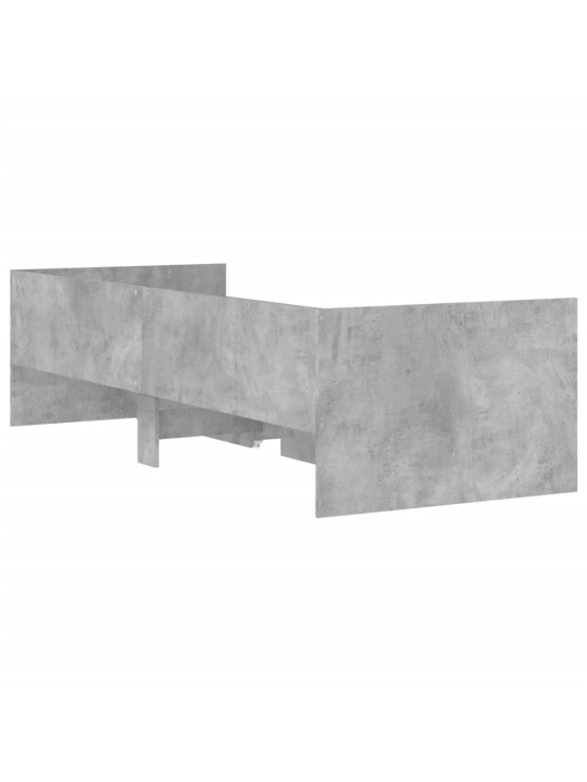 Rám postele se zásuvkami betonově šedý 90 x 190 cm