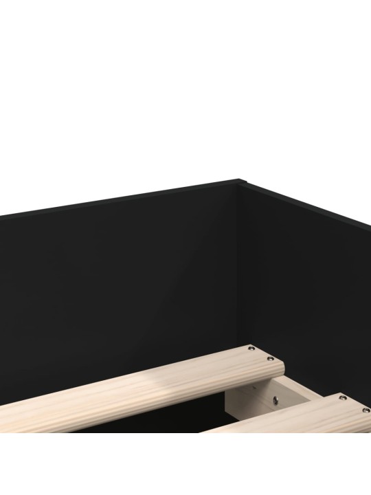 Rám postele se zásuvkami černý 75 x 190 cm Small Single