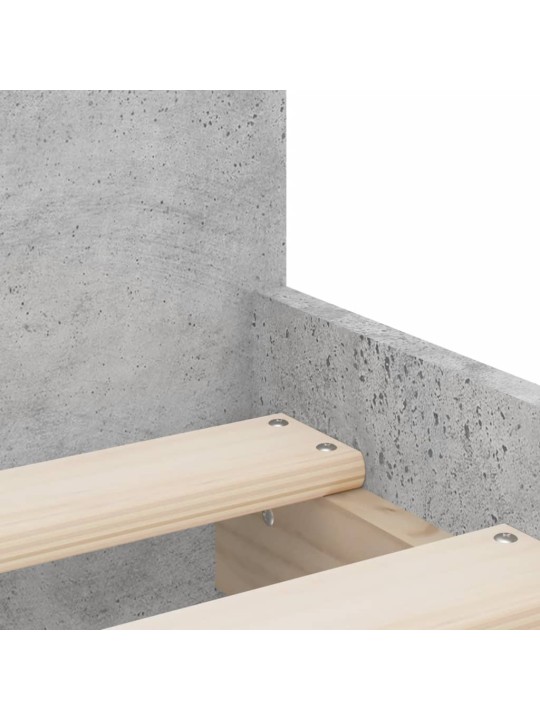 Rám postele se zásuvkami betonově šedý 100 x 200 cm