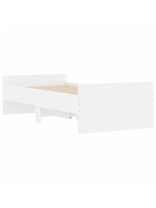 Rám postele se zásuvkami bílý 90 x 200 cm