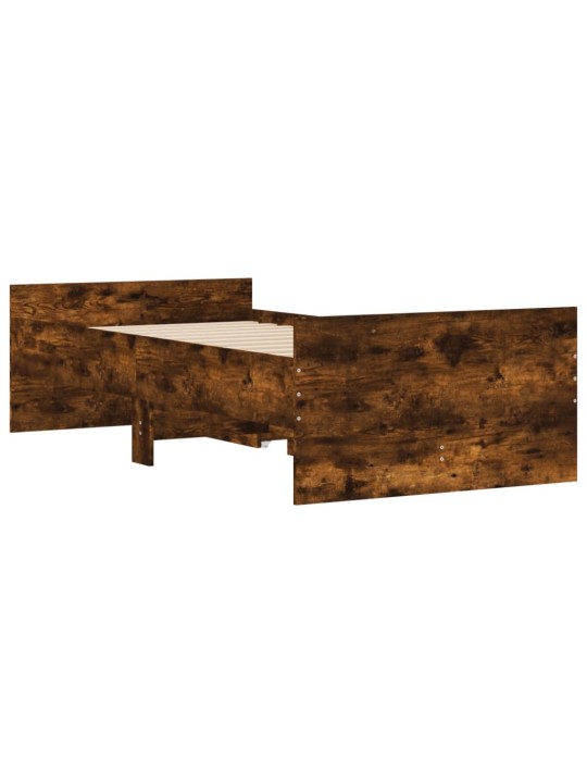 Rám postele se zásuvkami kouřový dub 90 x 190 cm