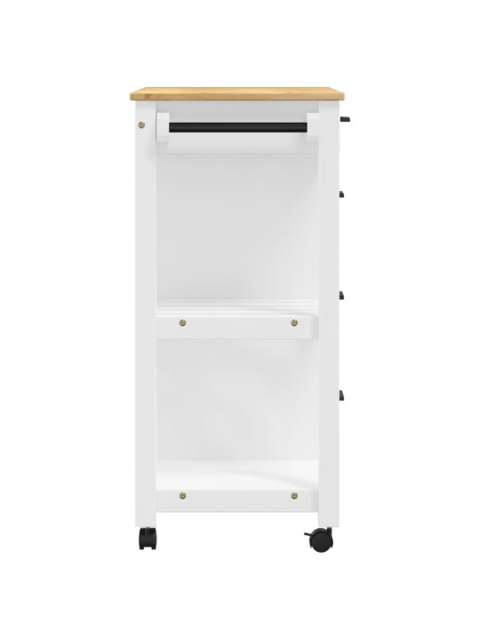 Kuchyňský vozík MONZA 84 x 40 x 90 cm masivní borové dřevo