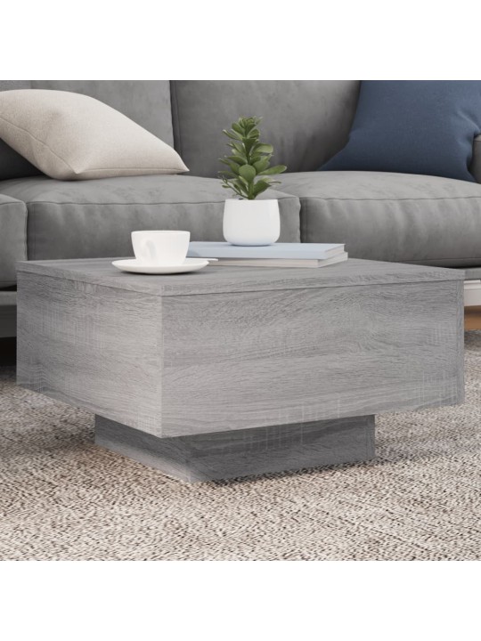 Konferenční stolek šedý sonoma 55 x 55 x 31 cm kompozitní dřevo