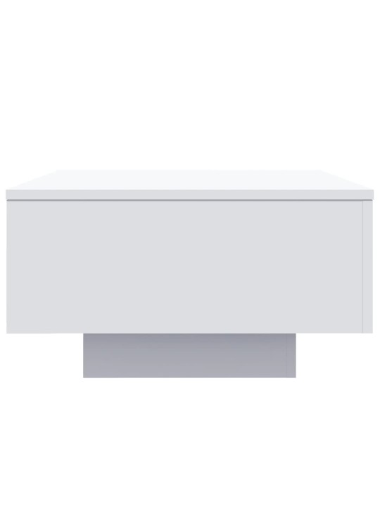 Konferenční stolek s LED osvětlením bílý 55 x 55 x 31 cm