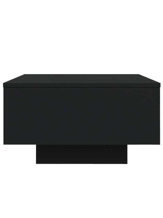 Konferenční stolek s LED osvětlením černý 55 x 55 x 31 cm