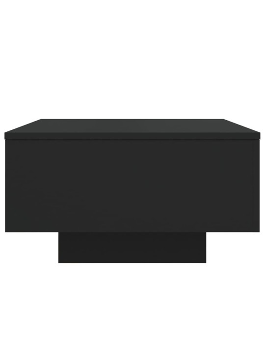 Konferenční stolek s LED osvětlením černý 55 x 55 x 31 cm