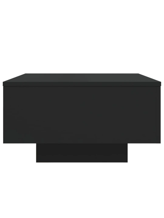Konferenční stolek s LED osvětlením černý 55 x 55 x 31 cm
