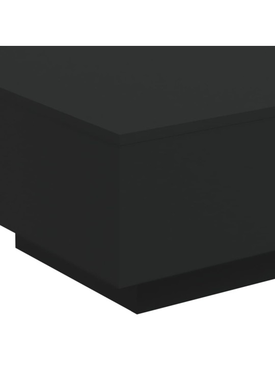 Konferenční stolek s LED osvětlením černý 55 x 55 x 31 cm