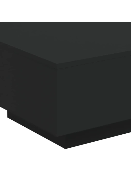 Konferenční stolek s LED osvětlením černý 55 x 55 x 31 cm