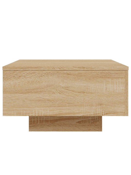 Konferenční stolek s LED osvětlením dub sonoma 55 x 55 x 31 cm