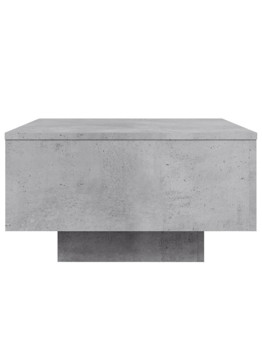 Konferenční stolek s LED osvětlením betonově šedý 55x55x31 cm