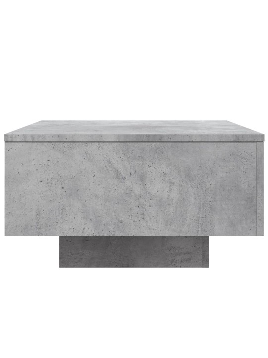 Konferenční stolek s LED osvětlením betonově šedý 55x55x31 cm