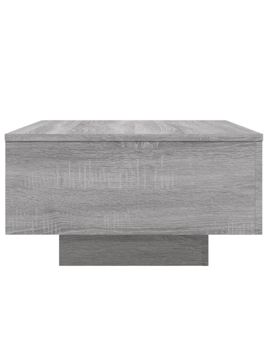 Konferenční stolek s LED osvětlením šedý sonoma 55 x 55 x 31 cm