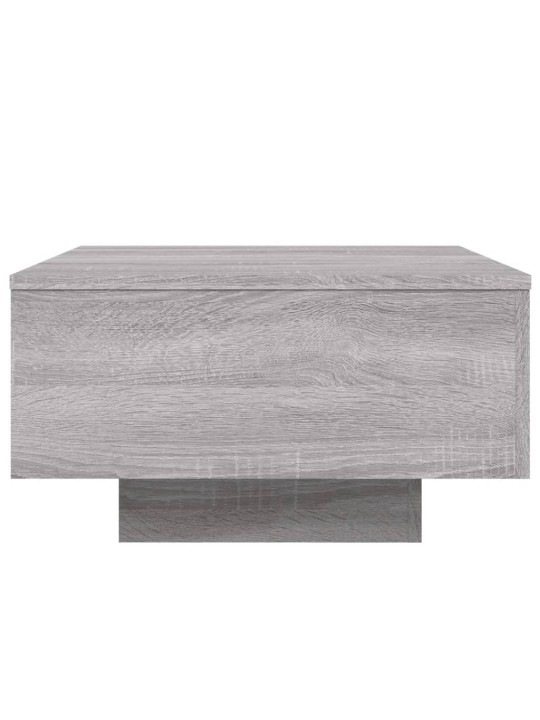 Konferenční stolek s LED osvětlením šedý sonoma 55 x 55 x 31 cm