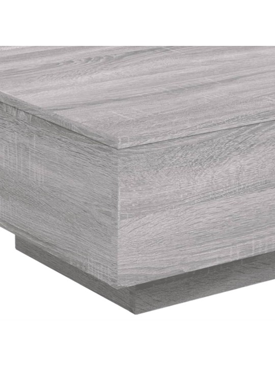 Konferenční stolek s LED osvětlením šedý sonoma 55 x 55 x 31 cm