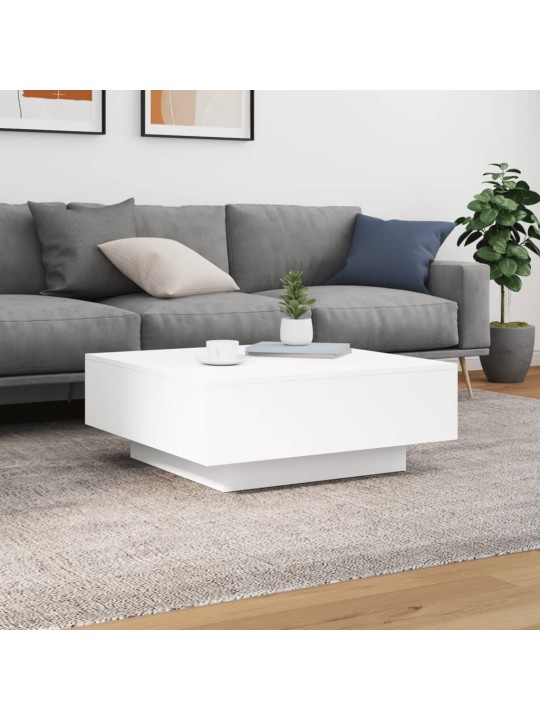 Konferenční stolek bílý 80 x 80 x 31 cm kompozitní dřevo