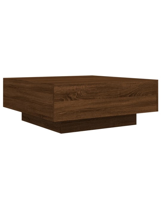 Konferenční stolek hnědý dub 80 x 80 x 31 cm kompozitní dřevo