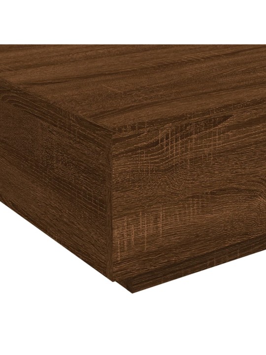 Konferenční stolek hnědý dub 80 x 80 x 31 cm kompozitní dřevo