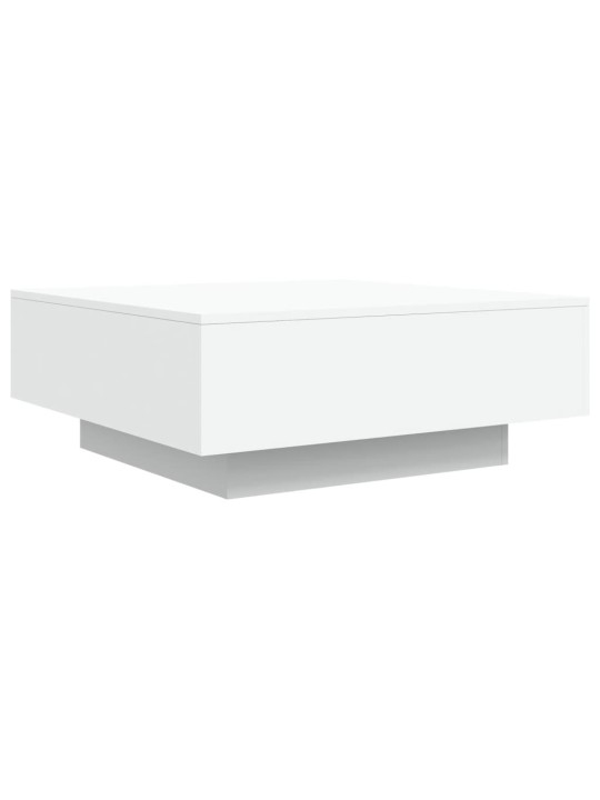 Konferenční stolek s LED osvětlením bílý 80 x 80 x 31 cm