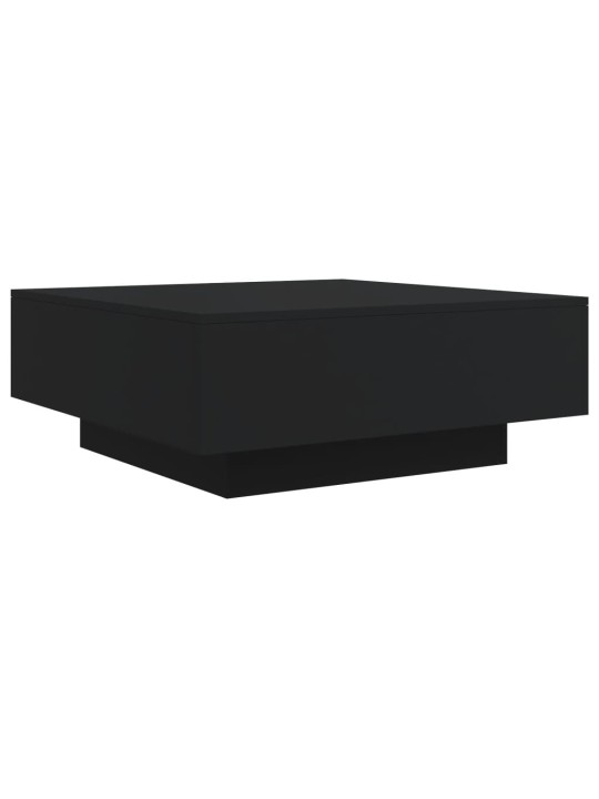 Konferenční stolek s LED osvětlením černý 80 x 80 x 31 cm