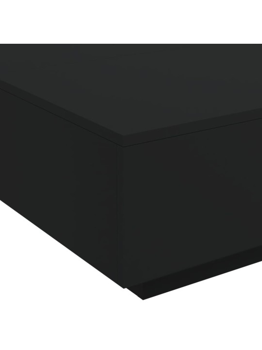 Konferenční stolek s LED osvětlením černý 80 x 80 x 31 cm