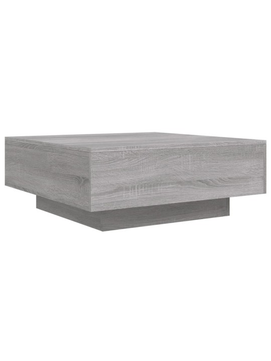 Konferenční stolek s LED osvětlením šedý sonoma 80 x 80 x 31 cm