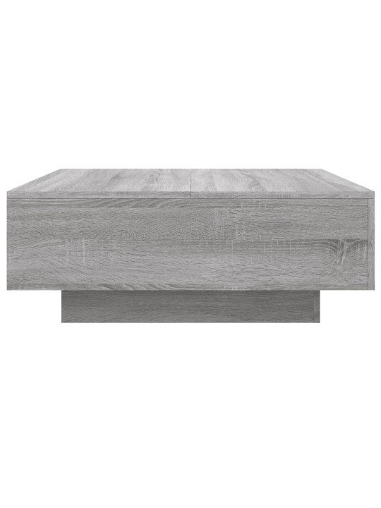 Konferenční stolek s LED osvětlením šedý sonoma 80 x 80 x 31 cm