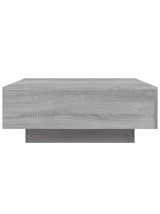 Konferenční stolek s LED osvětlením šedý sonoma 80 x 80 x 31 cm