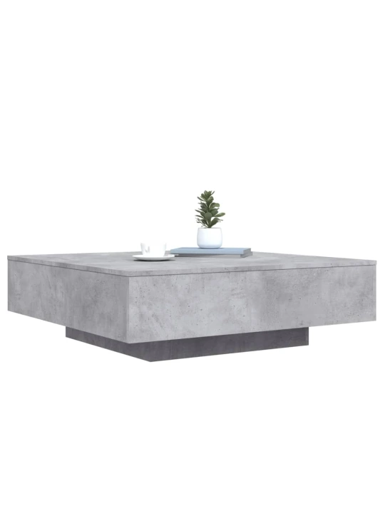 Konferenční stolek betonově šedý 100x100x31 cm kompozitní dřevo