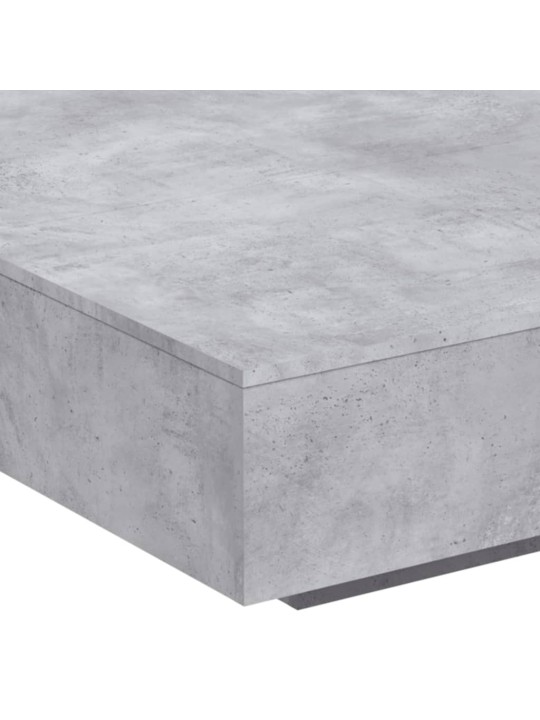 Konferenční stolek betonově šedý 100x100x31 cm kompozitní dřevo