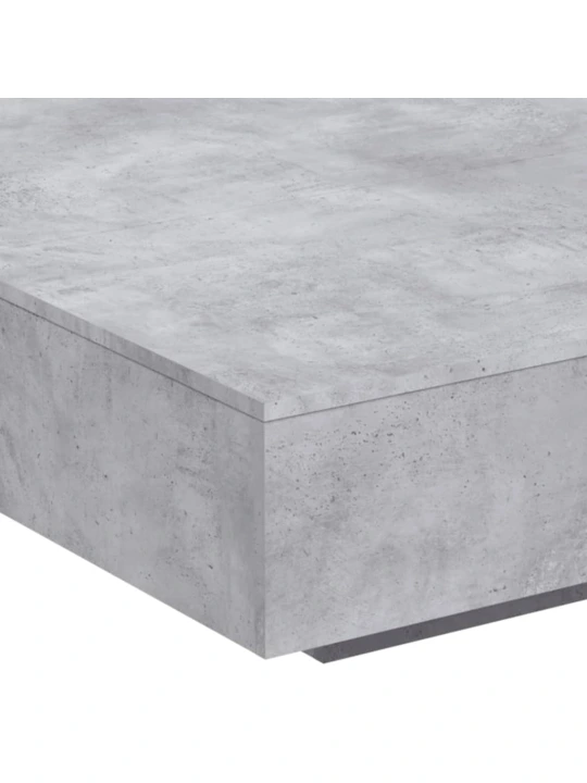 Konferenční stolek betonově šedý 100x100x31 cm kompozitní dřevo