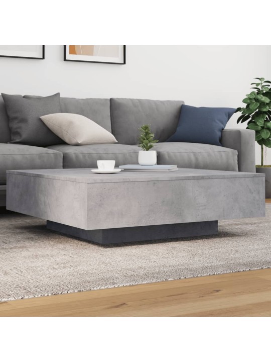 Konferenční stolek betonově šedý 100x100x31 cm kompozitní dřevo