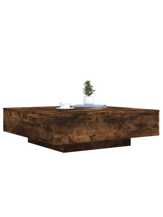 Konferenční stolek kouřový dub 100x100x31 cm kompozitní dřevo