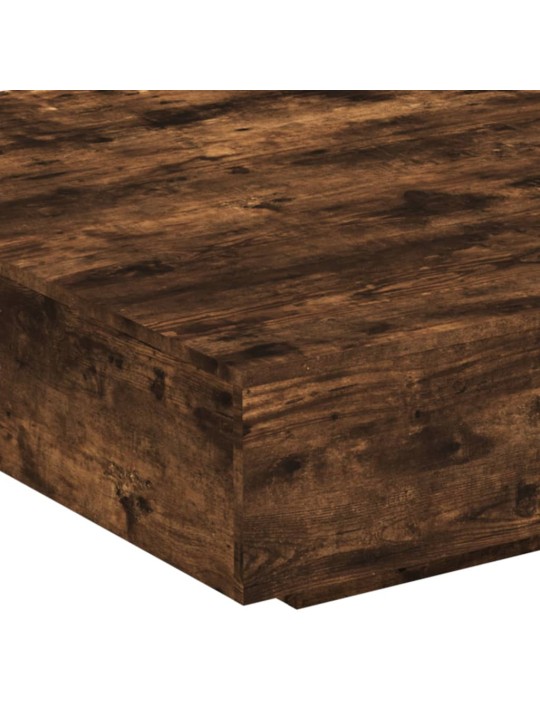 Konferenční stolek kouřový dub 100x100x31 cm kompozitní dřevo