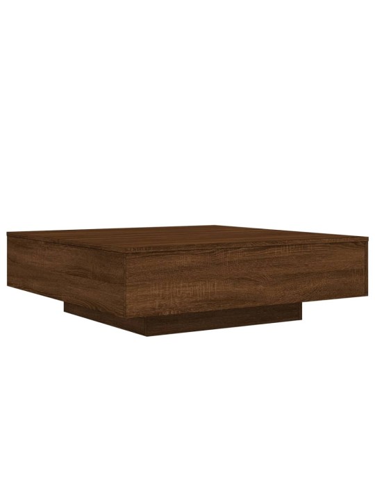 Konferenční stolek hnědý dub 100 x 100 x 31 cm kompozitní dřevo