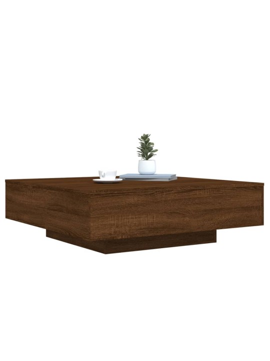 Konferenční stolek hnědý dub 100 x 100 x 31 cm kompozitní dřevo